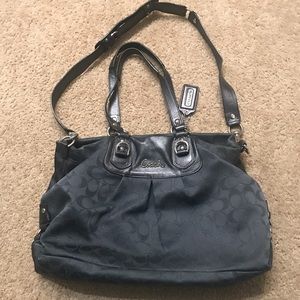 Coach handbag with crossbody strap